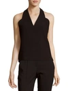CARVEN Solid Open-Back Top,0400095102380