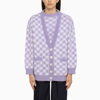 Alessandra Rich Women's V-neck Cardigan In Purple