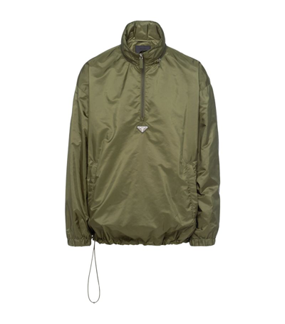 Prada Re-nylon Jacket In Green