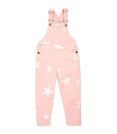 Stella Mccartney Kids' Star-print Stretch-cotton Dungarees In Pink