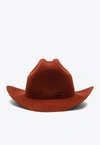 Ruslan Baginskiy Embroidered-logo Wool Felt Hat In Brown