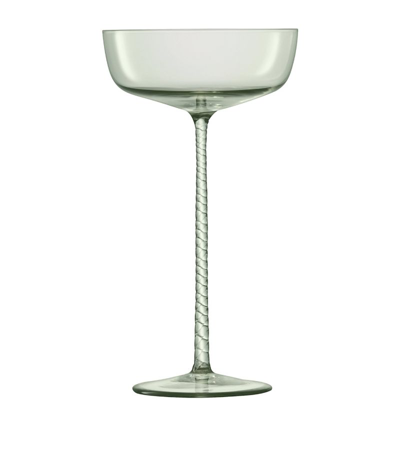 Lsa International Set Of 2 Champagne Theatre Champagne Saucers (190ml) In Grey
