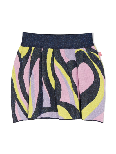 Billieblush Kids' Printed Knit Skirt In Purple