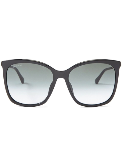 Jimmy Choo Nerea Square-frame Sunglasses In Black