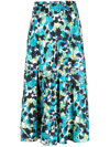 DIANE VON FURSTENBERG GRAPHIC-PRINT MIDI SKIRT