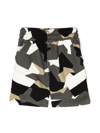 NEIL BARRETT CAMOUFLAGE-PATTERN COTTON SHORTS