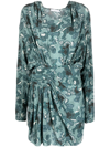 IRO FONTANA PRINTED SHORT DRESS