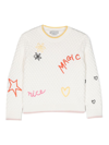 Stella Mccartney Embroidered-detail Knitted Top In White