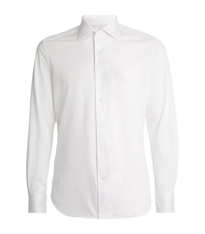 Corneliani Cotton Shirt In Cream