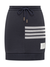 THOM BROWNE MINI SKIRT WITH STRIPES