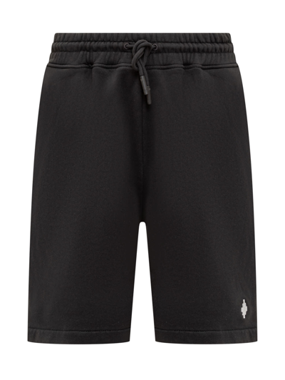 Marcelo Burlon County Of Milan Cross Basket Shorts In Black White