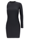 Balenciaga Women's Stretch Nylon Mini Dress In Black
