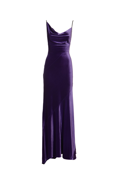 Philosophy Di Lorenzo Serafini Thin Strap Long Dress In Purple