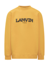 Lanvin Oversized Embroidered Curb Sweatshirt In Sunflower