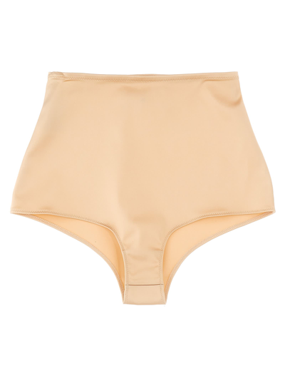 Maison Margiela Seamless Finish High Waist Briefs In Pink