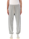 Autry Logo-patch Cotton Track Pants In Grey Mel