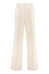 PRADA HIGH-RISE COTTON TROUSERS