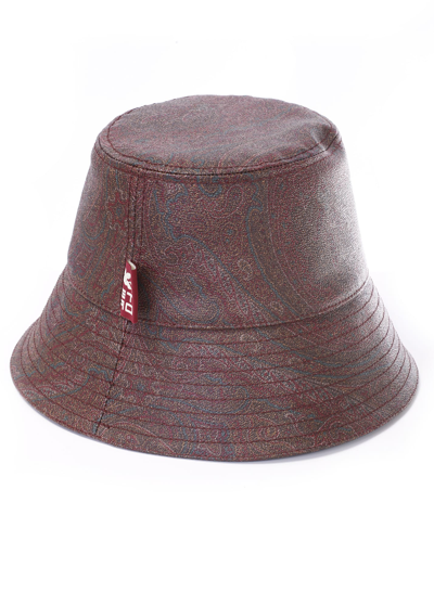 Etro Bucket Hat Made In Brown