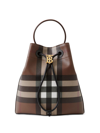 BURBERRY SMALL TB LEATHER BUCKET BAG