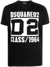 Dsquared2 D2-print Short-sleeve T-shirt In Black