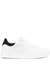 LANVIN LOGO-PATCH LACE-UP SNEAKERS