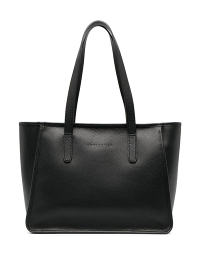 Longchamp Women's Leather Le Foulonnã© L Shopping Bag In Black