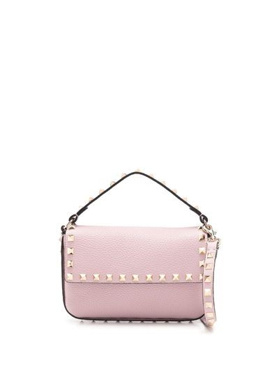 Valentino Garavani Rockstud Embellished Crossbody Bag In Rosa