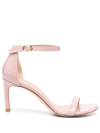 Stuart Weitzman Open-toed High-heeled Sandals In Pink