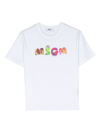 Msgm T-shirt Mit Logo-print In White