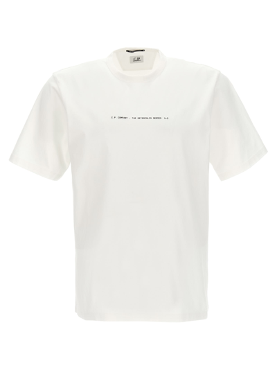 C.p. Company Printed T-shirt In White