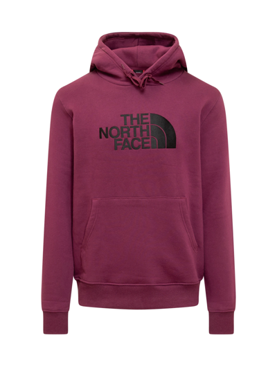 The North Face Hoodie With Logo In Bordeaux