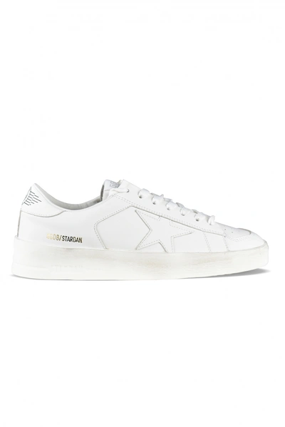 Golden Goose Leather Stardan Sneakers In White