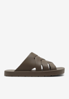 Bottega Veneta Brown Cotton Sandal In Multi