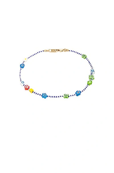 Roxanne Assoulin Wildflower Anklet In Blue