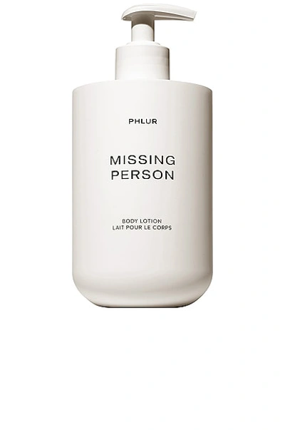 Phlur Missing Person Body Lotion In N,a