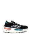 Adidas Originals Nmd S1 "adidas Nmd S1 Core Black Blue Orange" Sneakers In Core Black  Grey Five & Off White