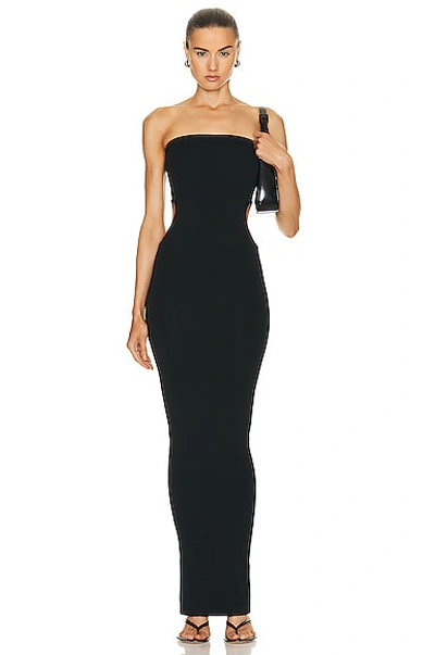 Wolford Fatal Cut Out Midi Dress In Black
