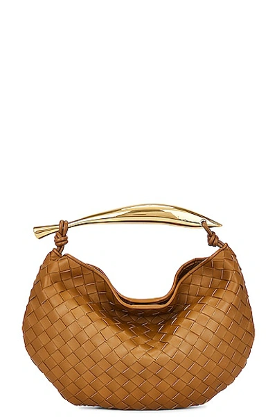 Bottega Veneta Sardine Intrecciato-leather Handbag In Acorn