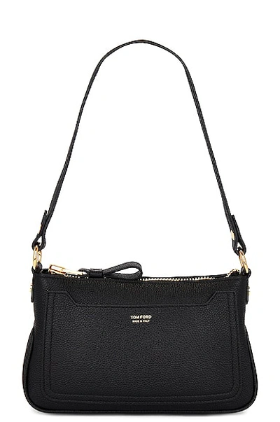 Tom Ford Mini Jennifer Grain Leather Bag In Black