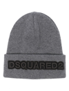 DSQUARED2 EMBROIDERED-LOGO KNITTED BEANIE