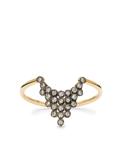 Yannis Sergakis 18kt Yellow Gold Charnières Diamond Ring