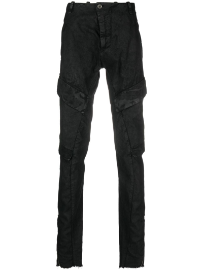 Masnada Straight-leg Cargo Trousers In Black