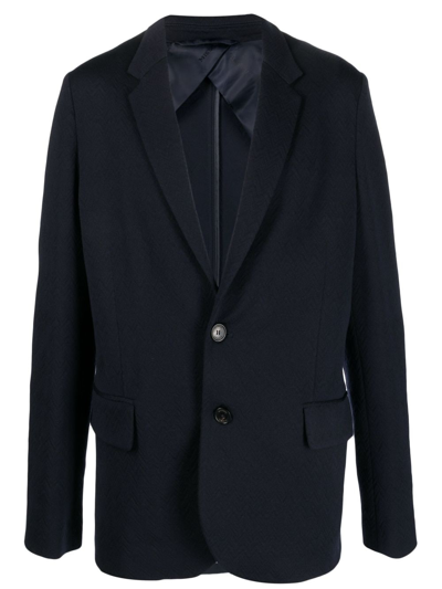 Missoni Notched-lapel Single-breasted Blazer In Blue