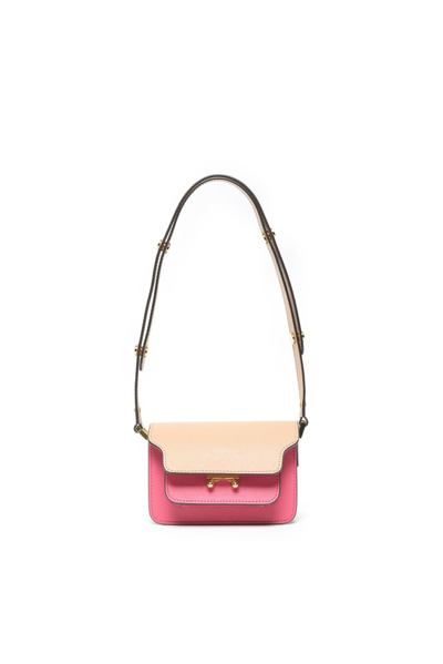 Marni Kids' Colourblock Shoulder Bag In Pink