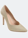 Journee Collection Women's Ninna Pump In Gold