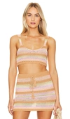 L*space Buena Vista Bralette In Blush,tan