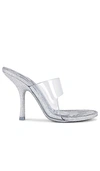 Alexander Wang Nudie 105 Sandals - Pvc - Silver In Metallic Silver