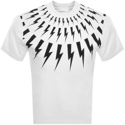 Neil Barrett Thunderbolt-print T-shirt In White