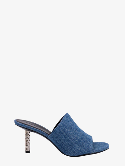 Givenchy Women's G Cube Mules In Denim In Blue