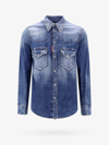 Dsquared2 Denim Shirt In Blue